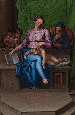 Attributed to Marcello Venusti (after Michelangelo): 'The Holy Family (Il Silenzio)'