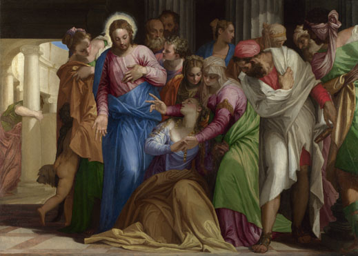 Paolo Veronese: 'Christ addressing a Kneeling Woman'