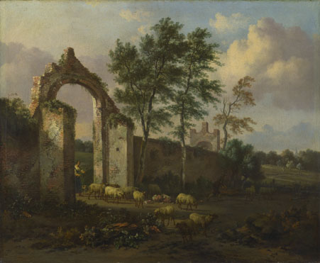 Jan Wijnants: 'A Landscape with a Ruined Archway'