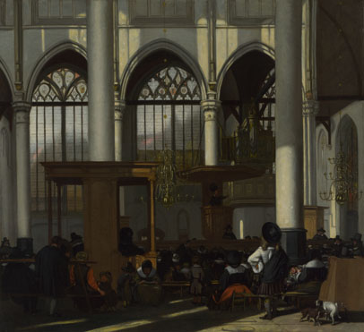 Emanuel de Witte: 'The Interior of the Oude Kerk, Amsterdam'