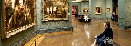 National Gallery Rooms with People