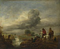 Two Vedettes on the Watch by a Stream