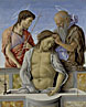 The Dead Christ supported by Saints