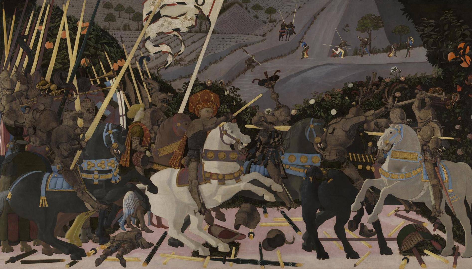 The Battle of San Romano by Paolo Uccello