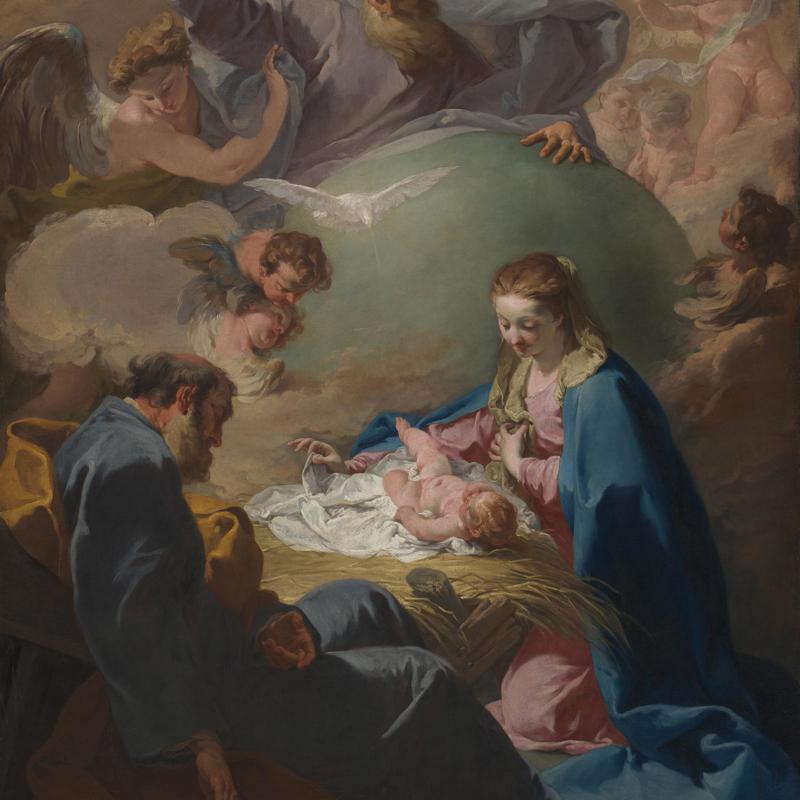 The Nativity with God the Father and the Holy Ghost