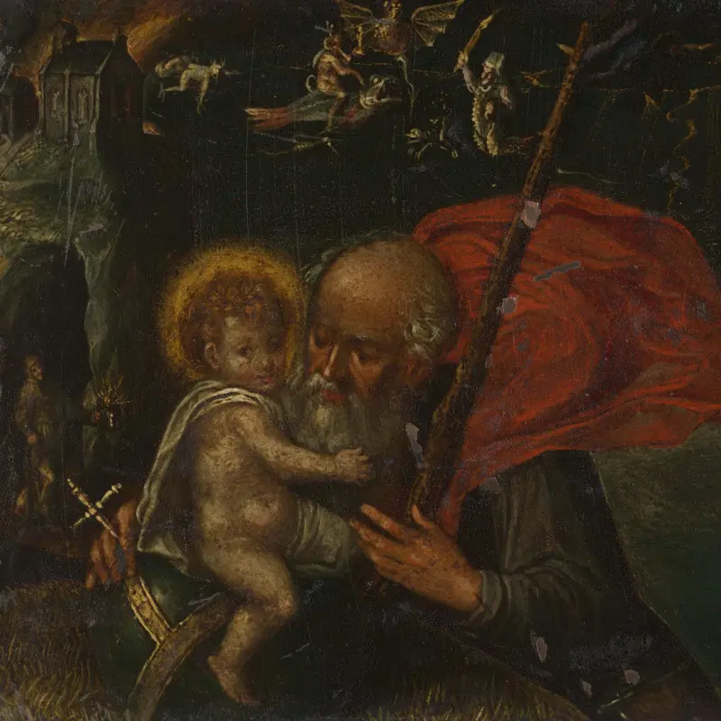 Saint Christopher carrying the Infant Christ