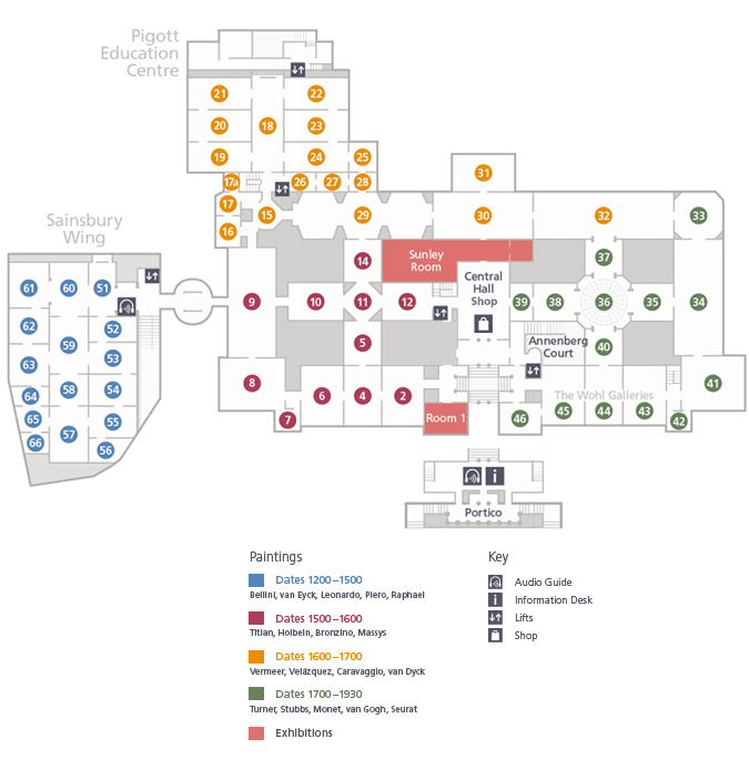 Level 2 | Floorplans | National Gallery, London