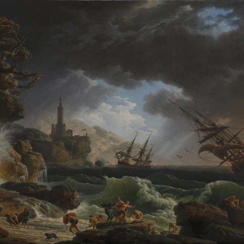 Vernet's 'Shipwreck in Stormy Seas'
