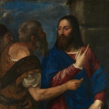 TITIAN. Noli me Tangere. Date/Period: 1511 / 1510s. Painting. Oil on  canvas. Height: 110.5 cm (43.5 in); Width: 91.9 cm (36.1 in). - Album  alb3906554