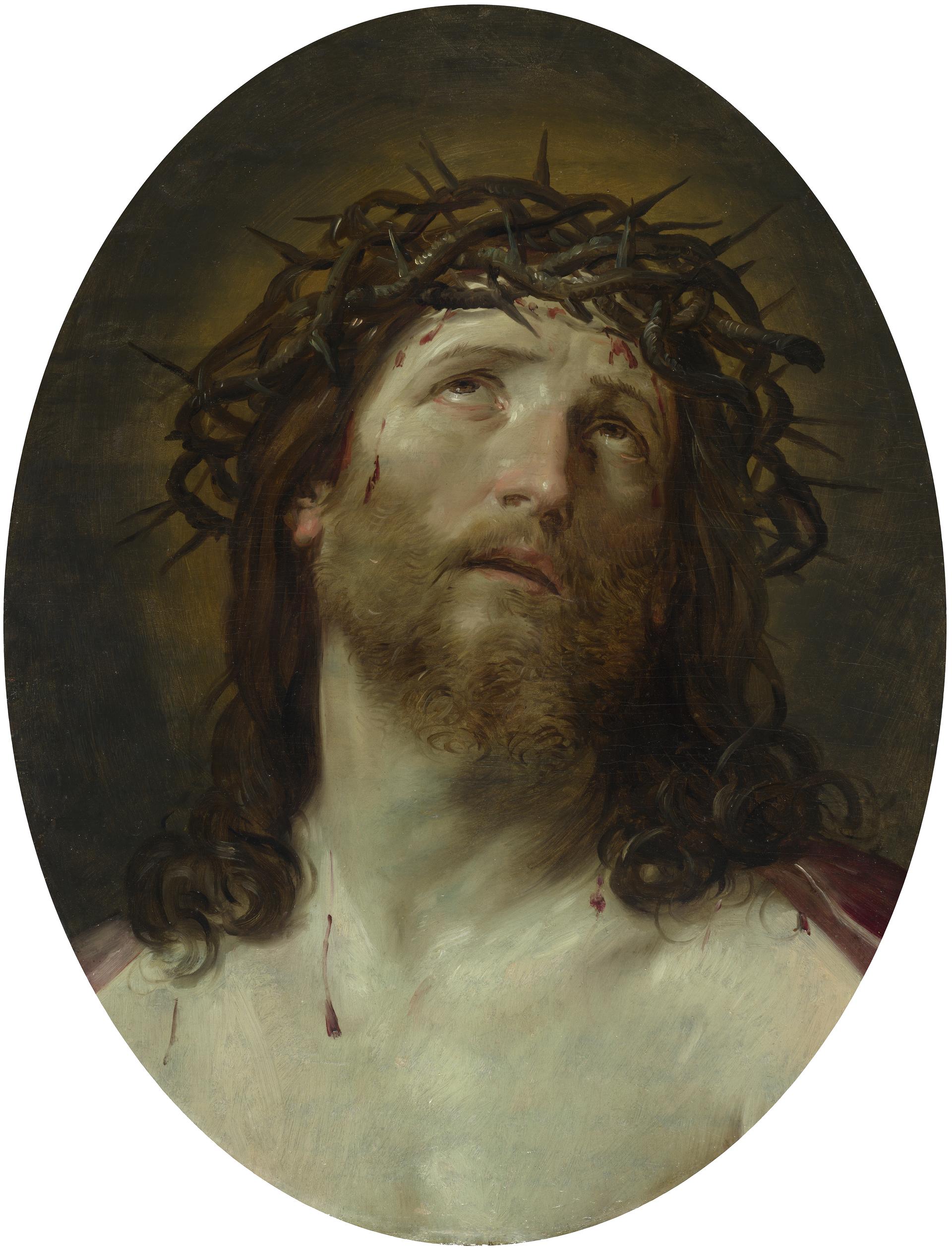 After Guido Reni Head of Christ Crowned with Thorns NG271