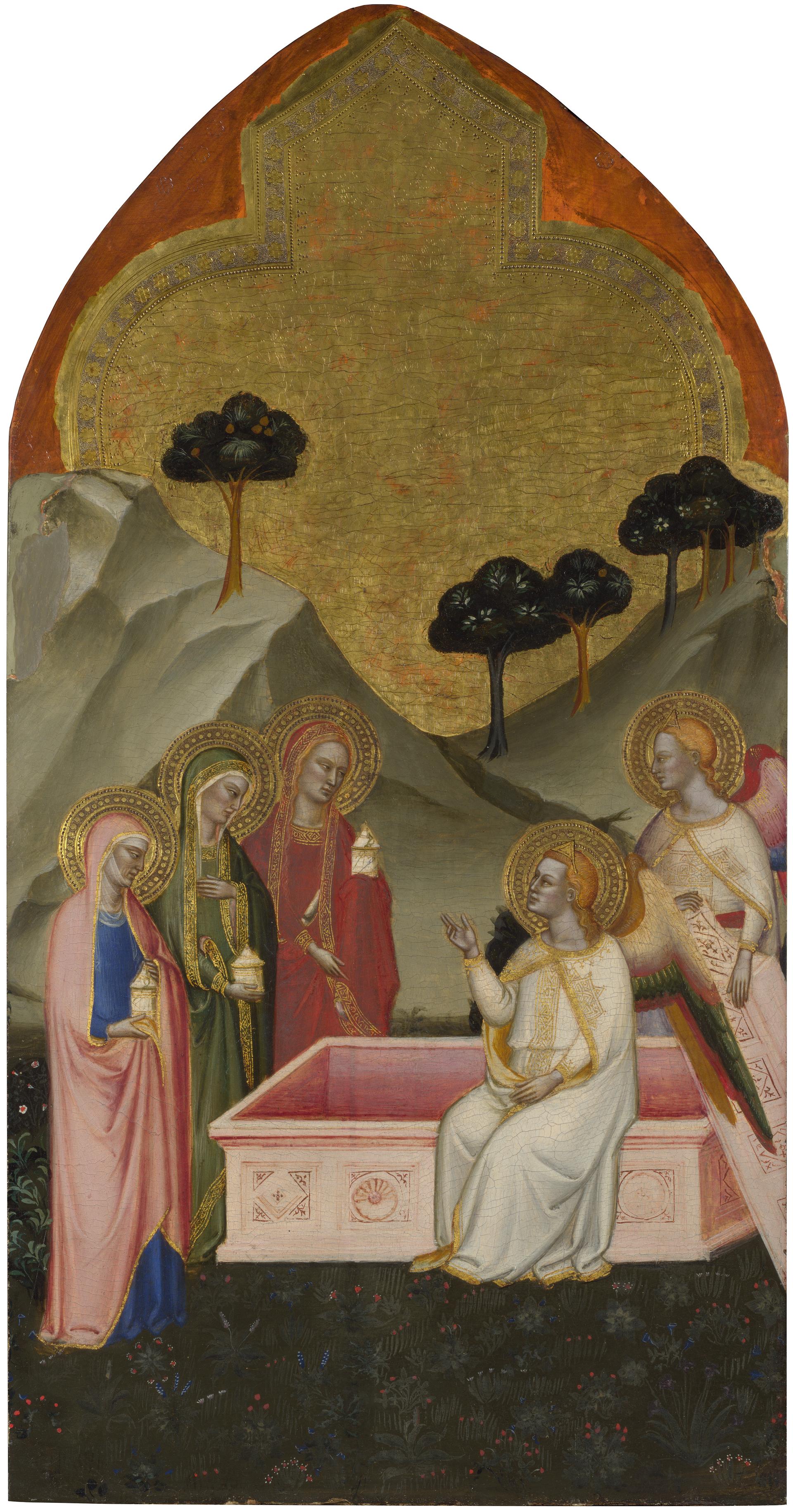 Jacopo Di Cione And Workshop | The Three Marys At The Sepulchre: Upper ...