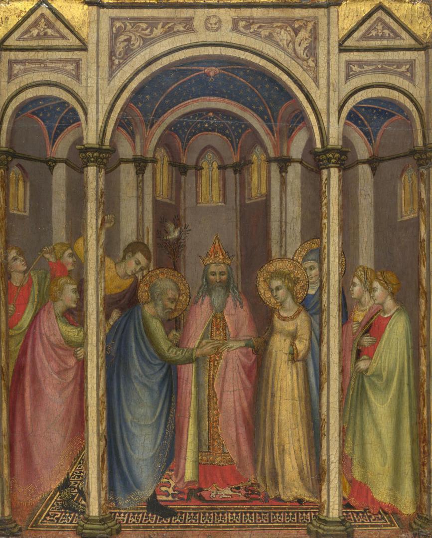 The Marriage of the Virgin by Probably by Gregorio di Cecco di Luca