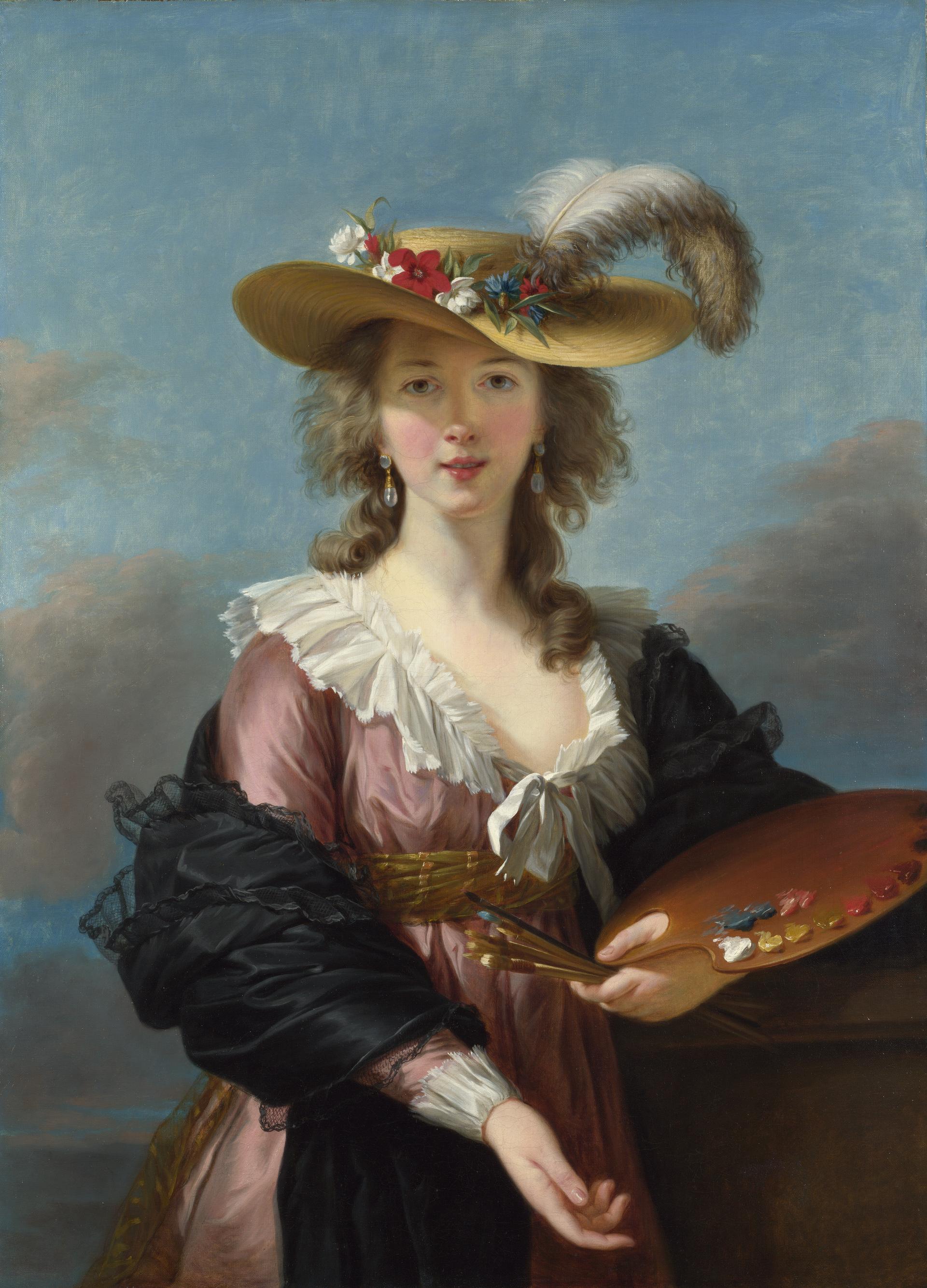 Elisabeth Louise Vigée Le Brun | Self Portrait in a Straw Hat