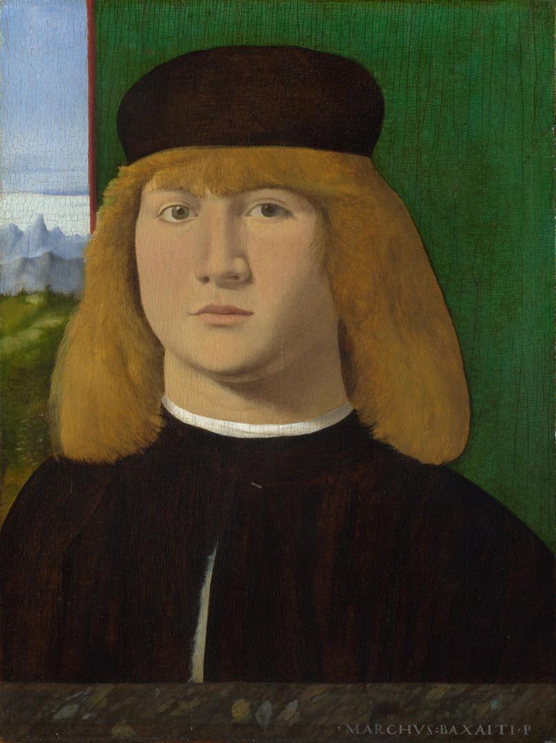 Marco Basaiti | Portrait of a Young Man | NG2498 | National Gallery, London