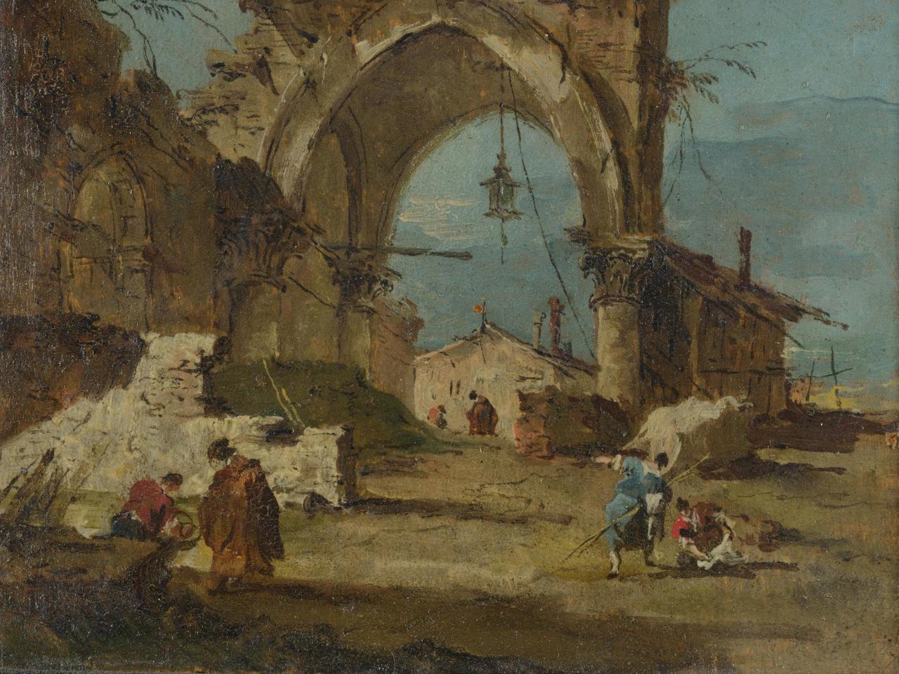 Francesco Guardi | A Caprice with a Ruined Arch | NG2518 | National  Gallery, London