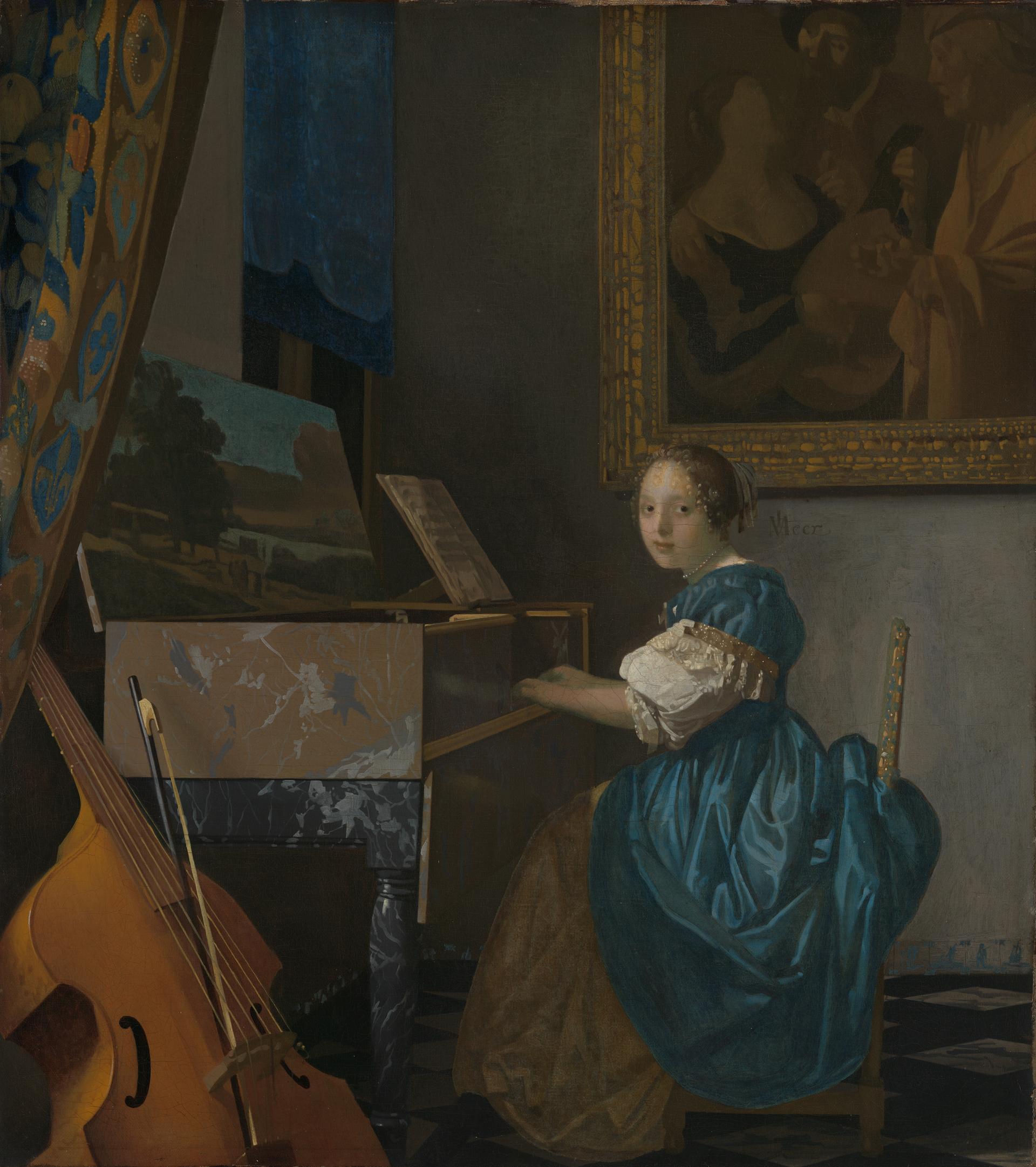 Johannes Vermeer | A Young Woman Seated At A Virginal | NG2568 ...