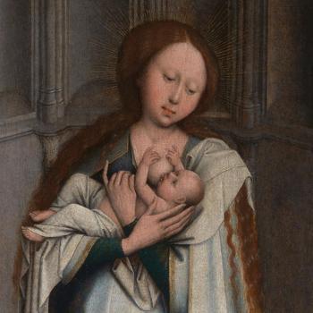 Workshop of Robert Campin (Jacques Daret?) | The Virgin and Child in an ...