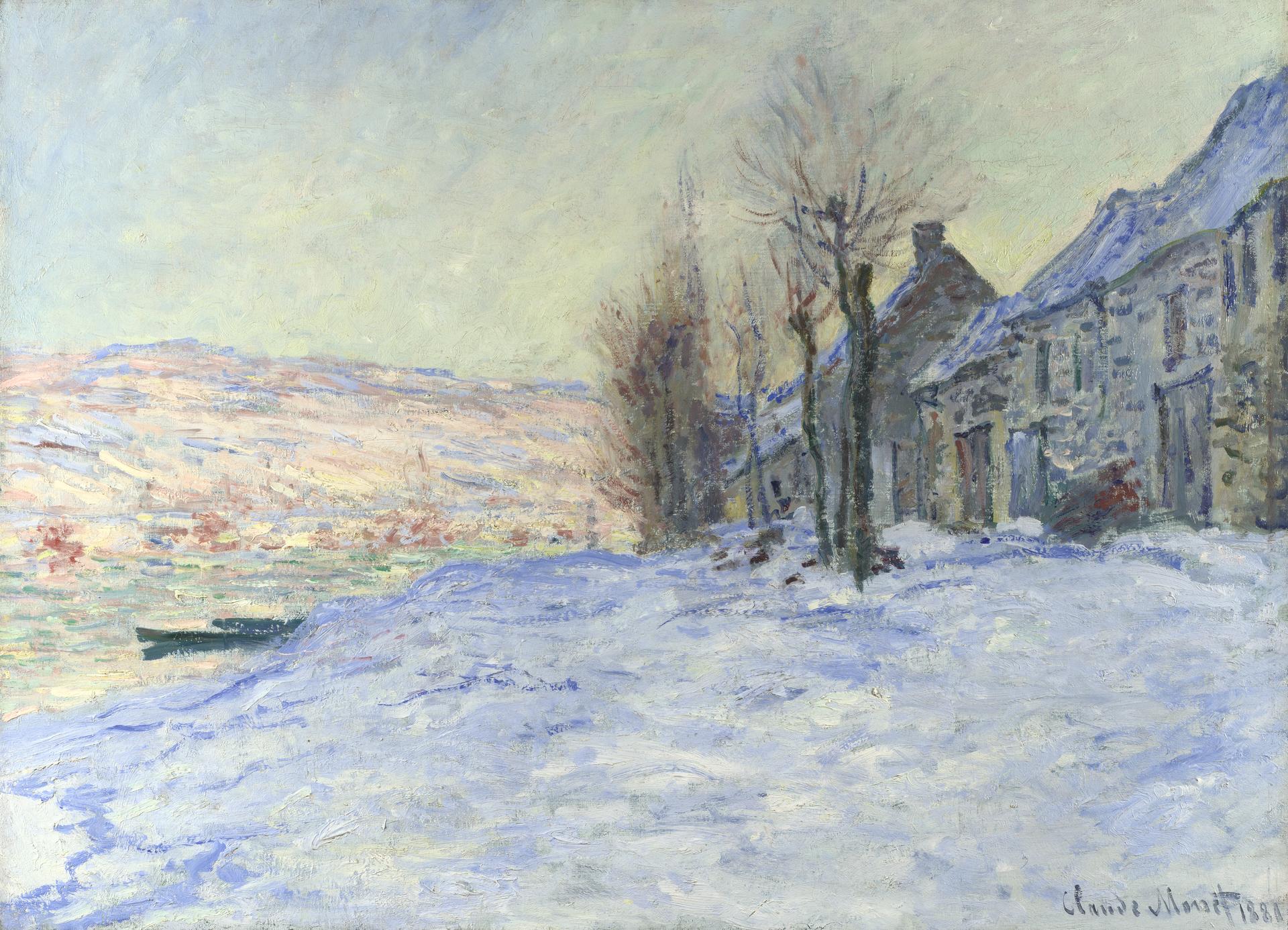 Claude Monet  Lavacourt under Snow  NG3262  National Gallery 