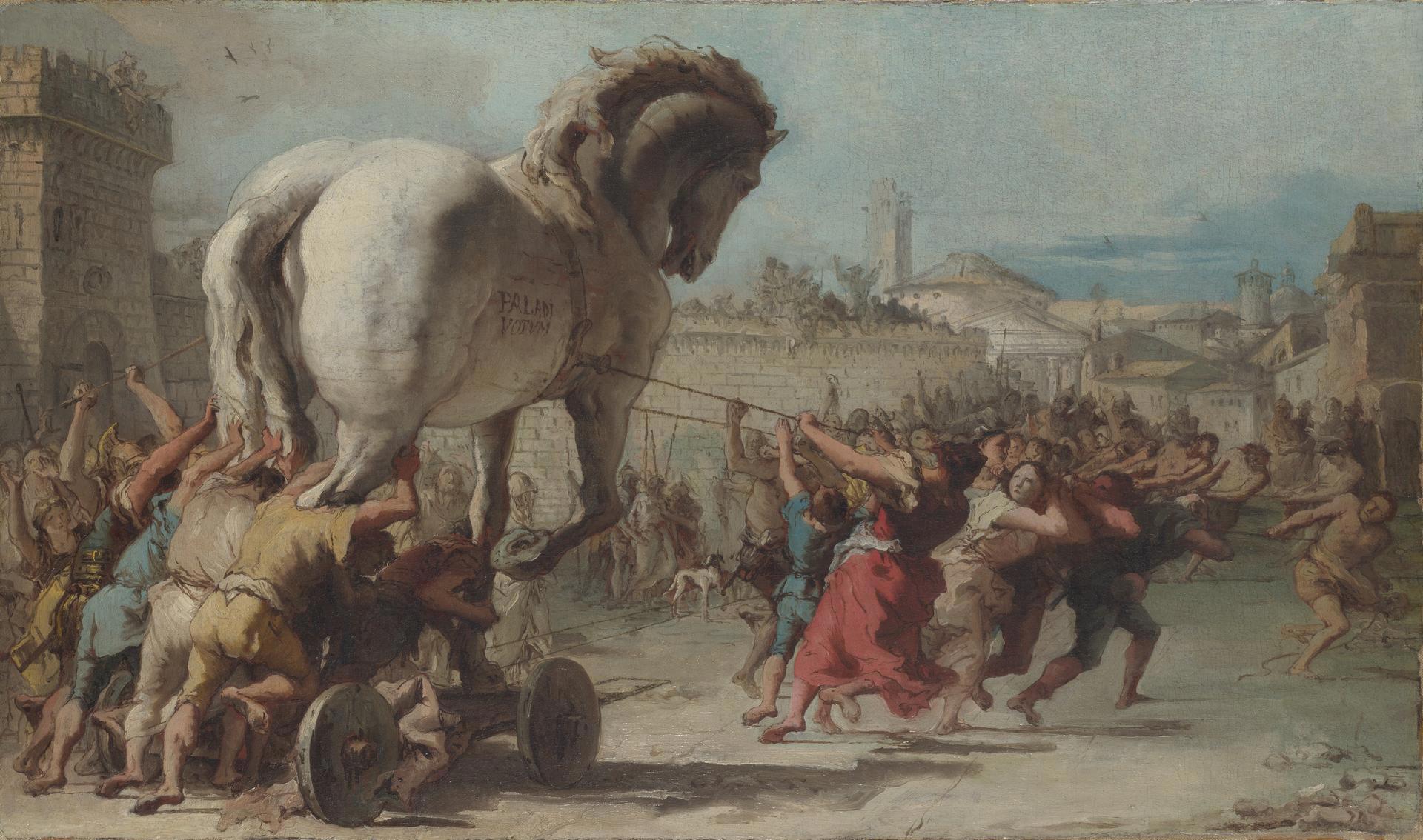 trojan horse drawing
