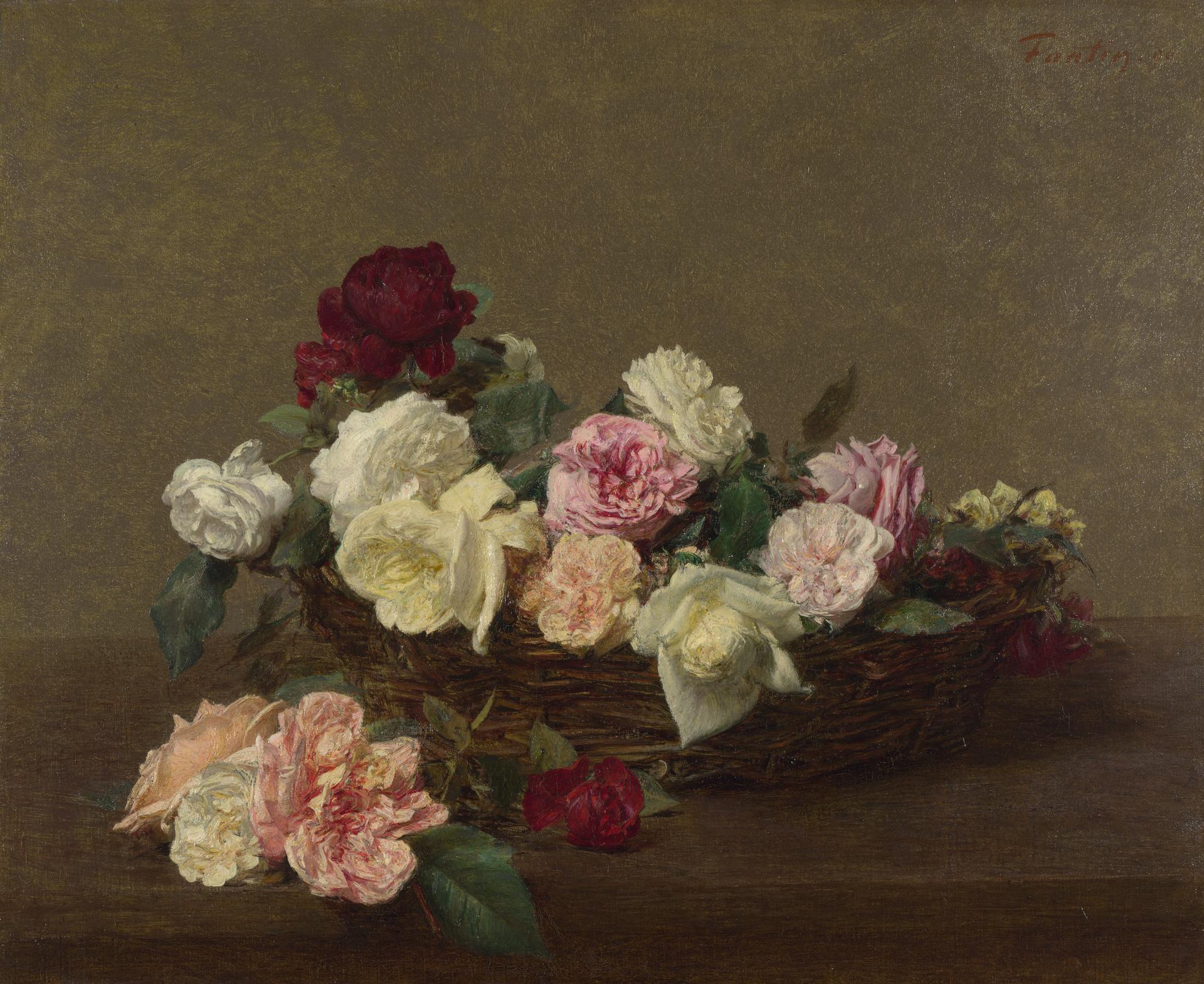 Ignace-Henri-Théodore Fantin-Latour | A Basket of Roses | NG3726