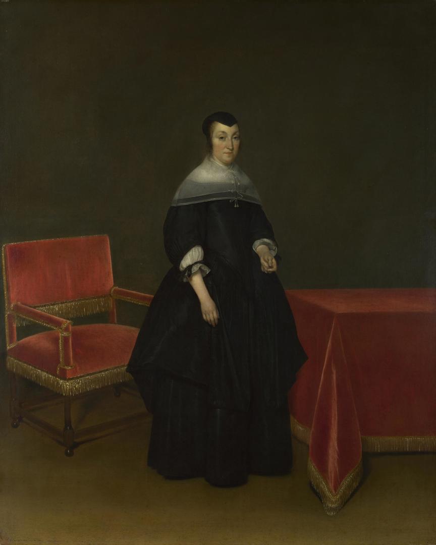 Portrait of Hermanna van der Cruis by Gerard ter Borch
