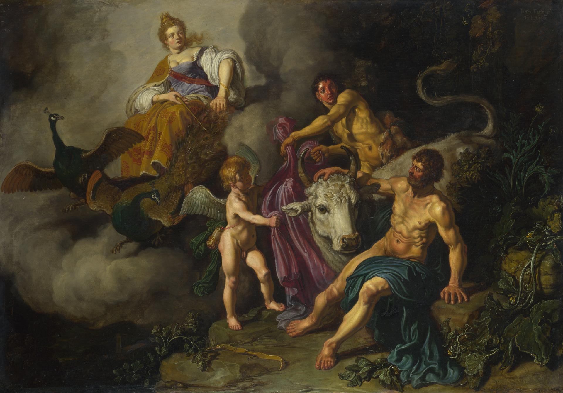 Pieter Lastman Juno discovering Jupiter with Io NG6272