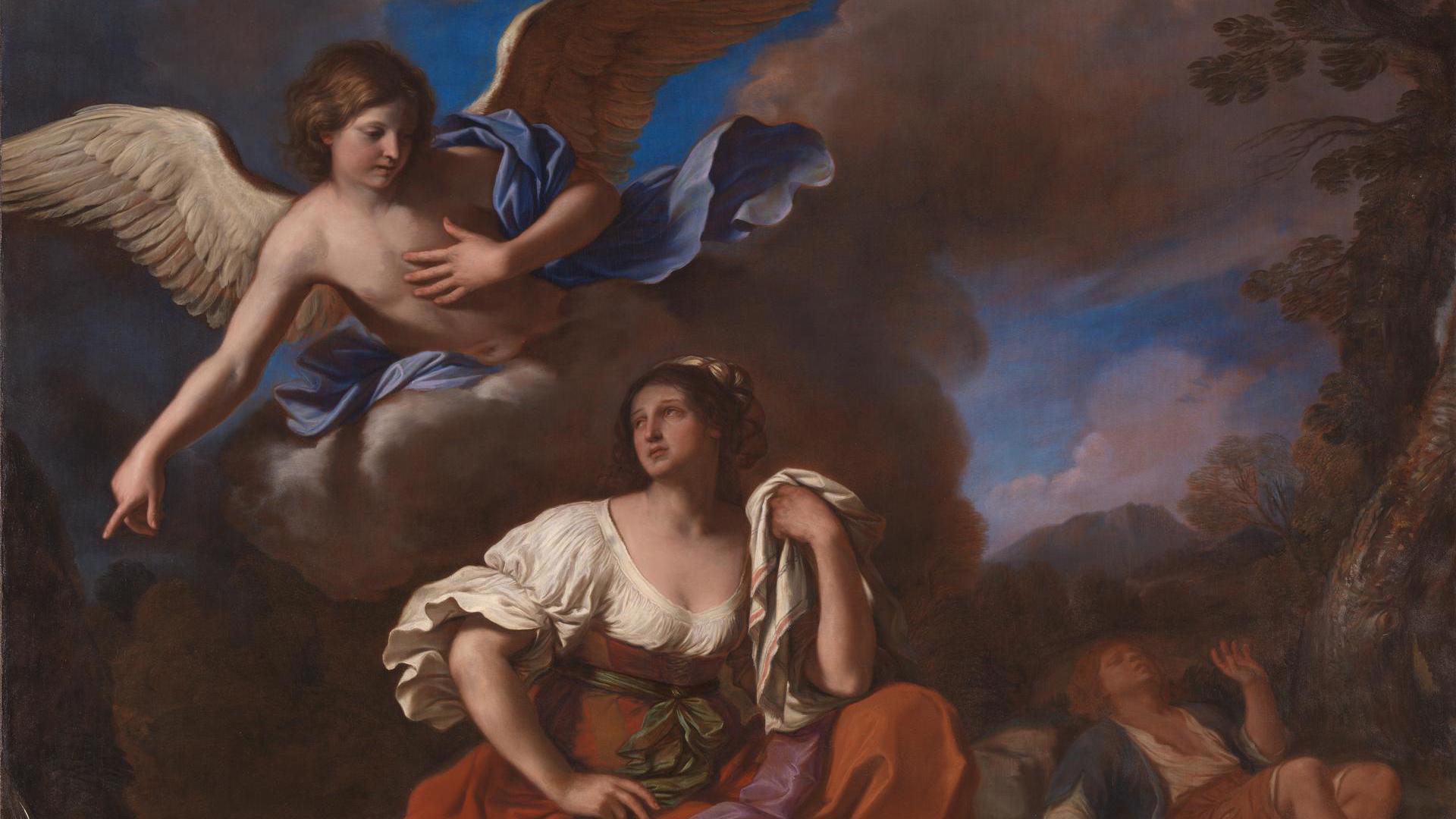 Guercino | The Angel appears to Hagar and Ishmael | NG6623 | National  Gallery, London