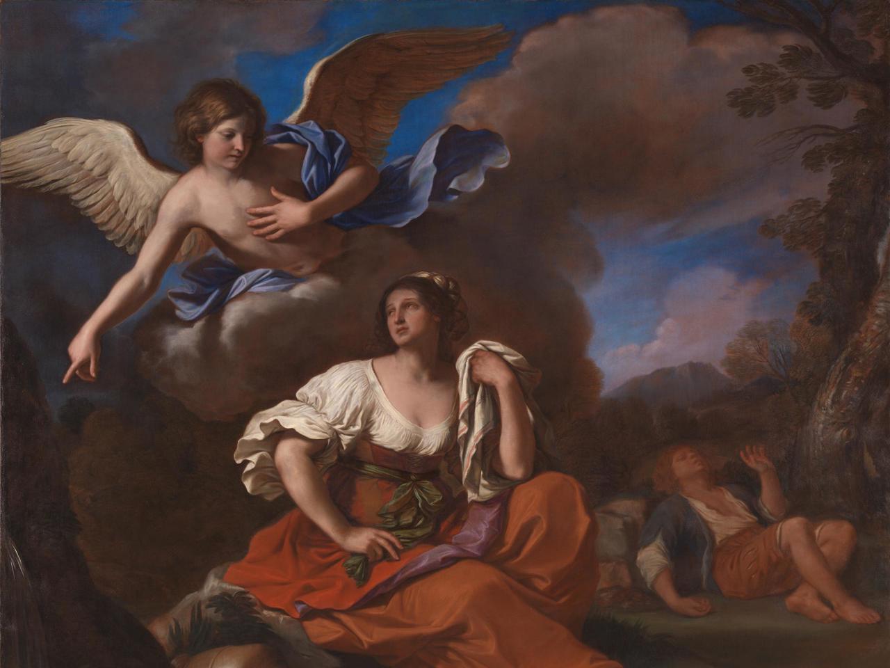 Guercino | The Angel appears to Hagar and Ishmael | NG6623 ...