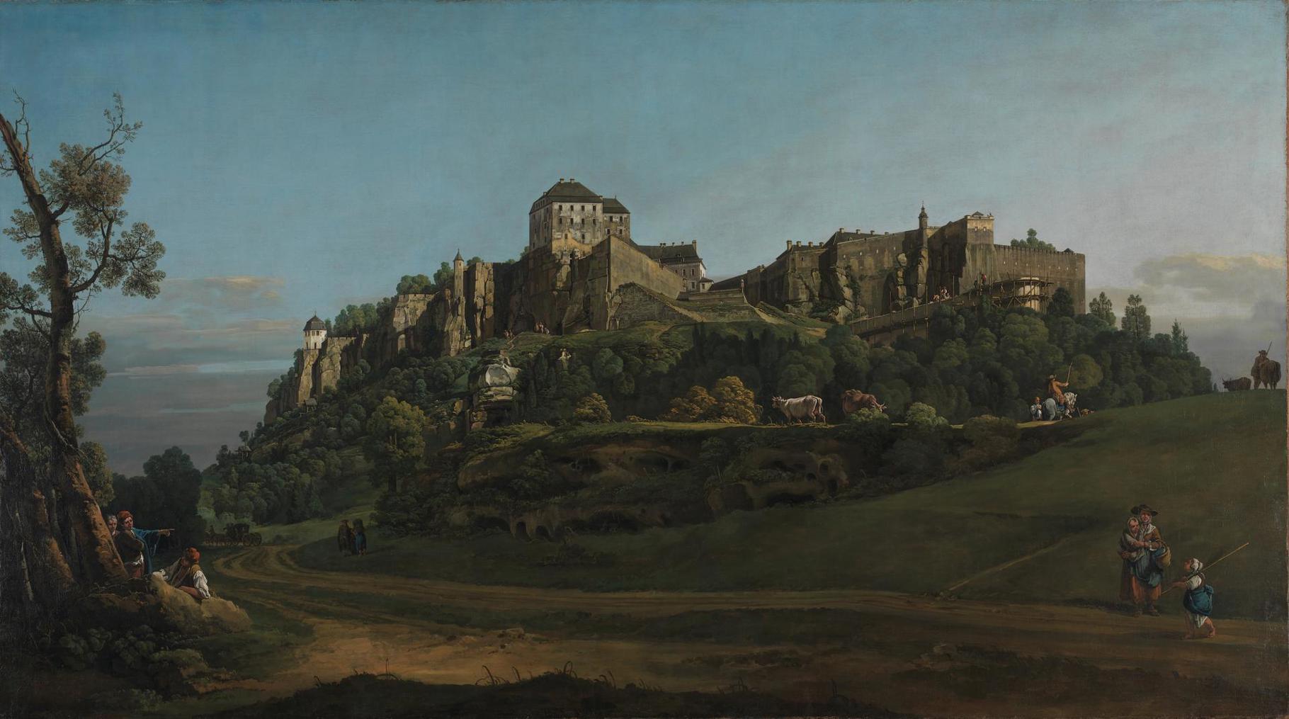dark medieval castle painting