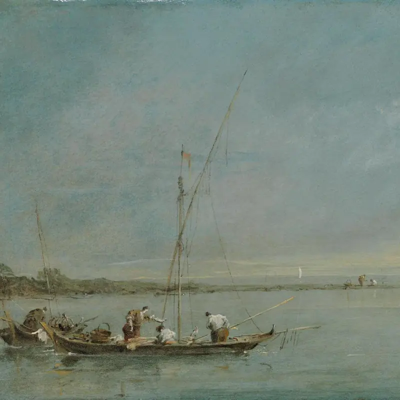 View of the Venetian Lagoon with the Tower of Malghera