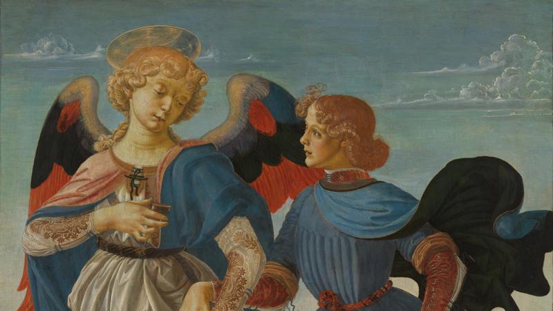 Workshop of Andrea del Verrocchio, 'Tobias and the Angel', about 1470-5