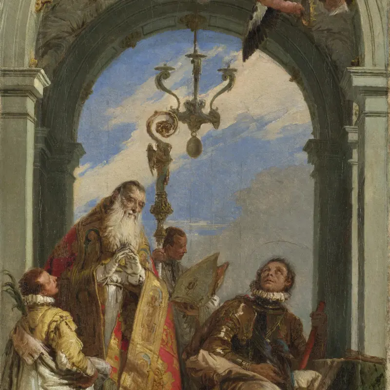 Saints Maximus and Oswald (?)