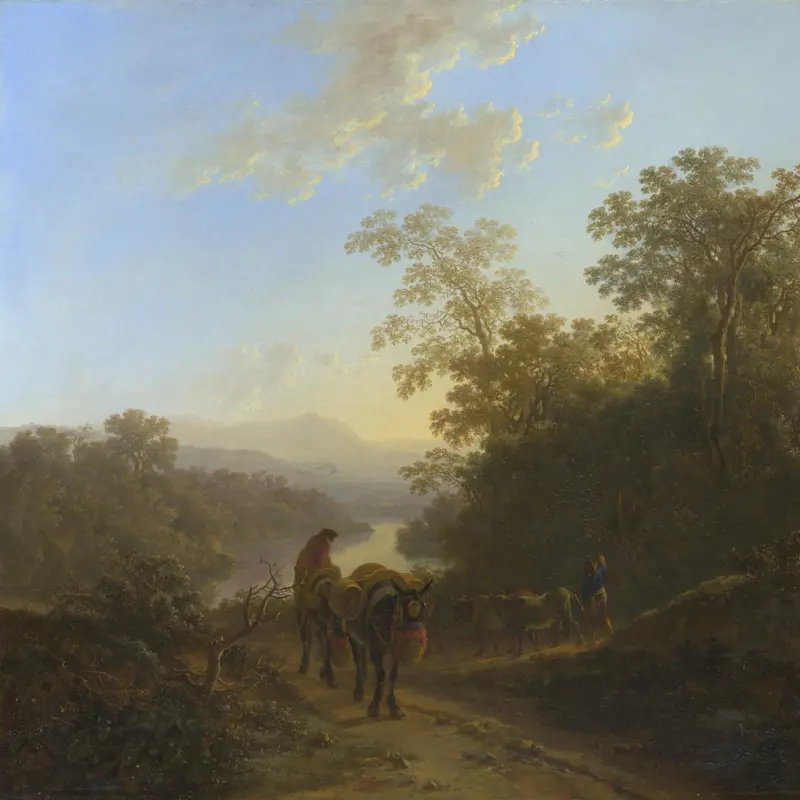 Peasants with Mules and Oxen