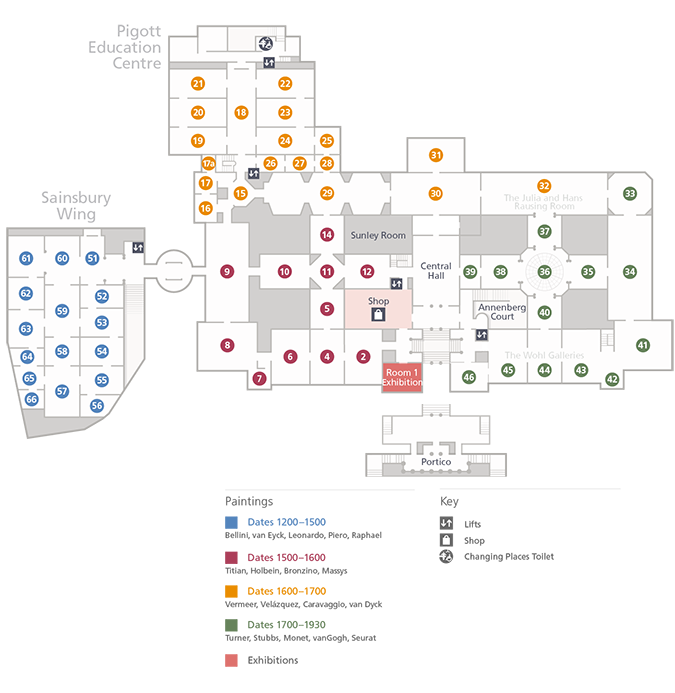 Level 2 | Floorplans | National Gallery, London