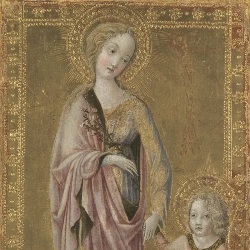 Saint Dorothy and the Infant Christ