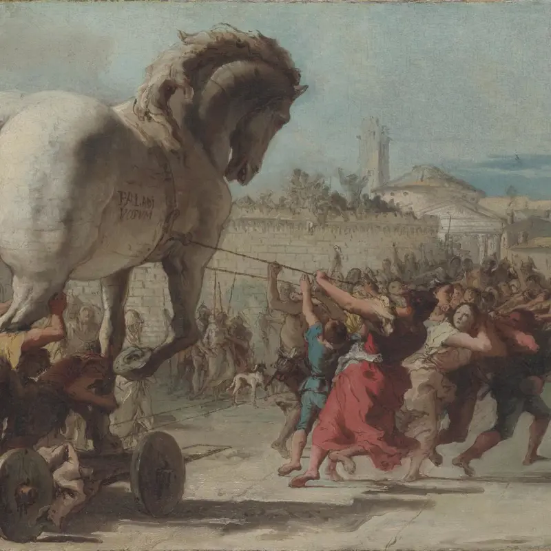 The Procession of the Trojan Horse into Troy
