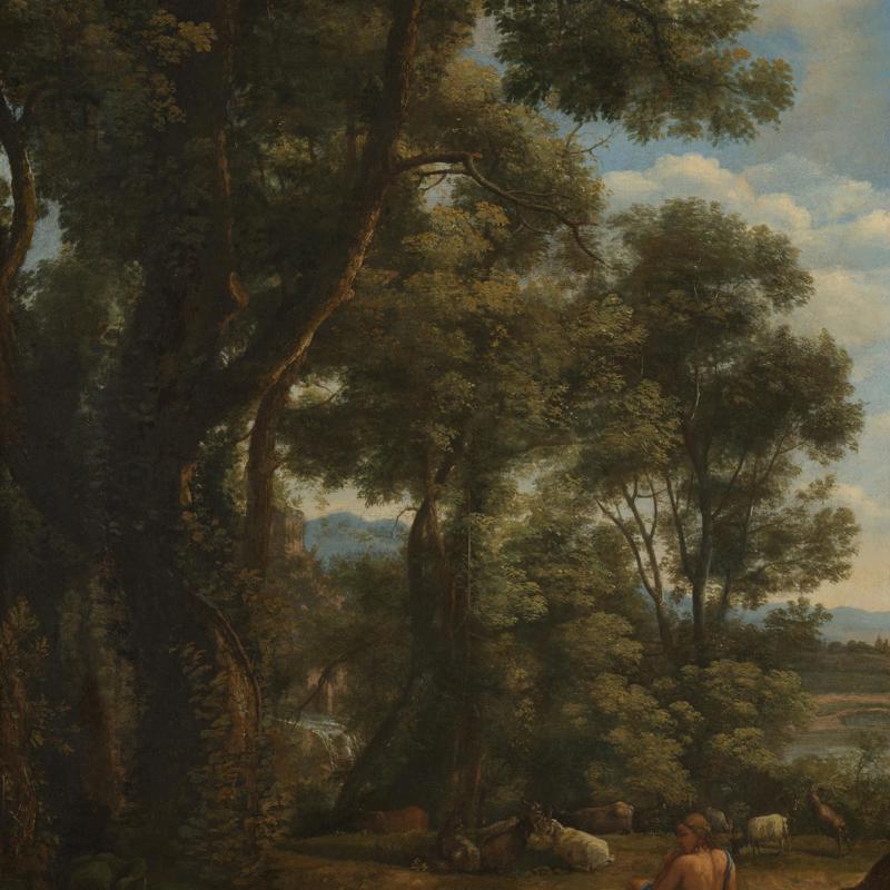 Landscape with a Goatherd and Goats