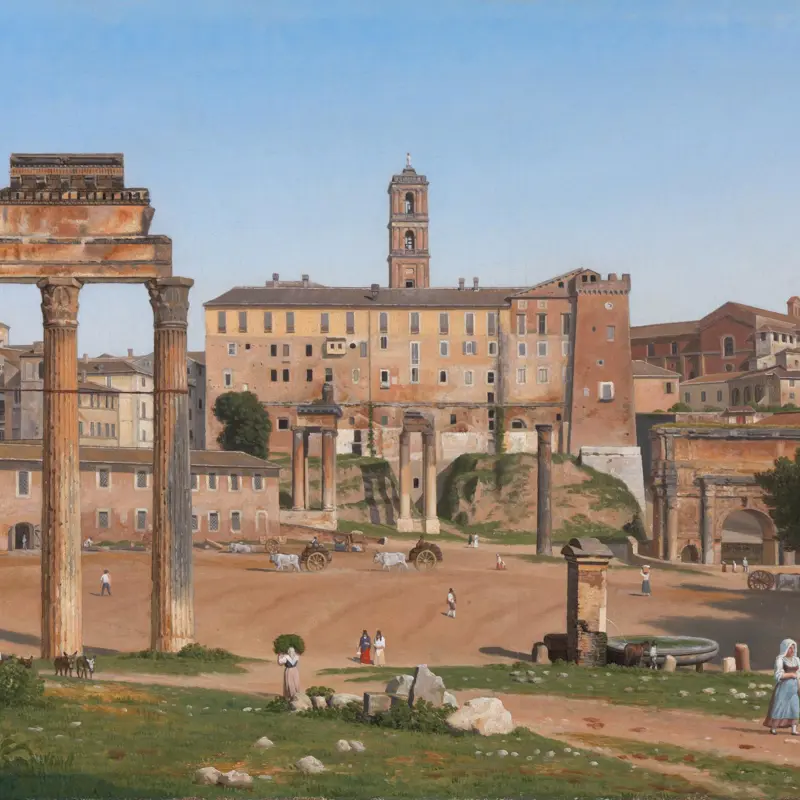 View of the Forum in Rome