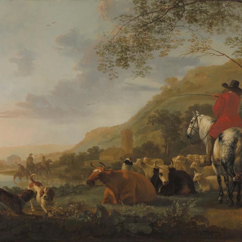 A Hilly Landscape with Figures