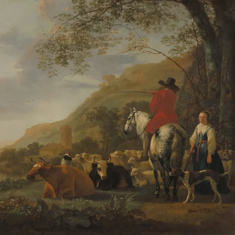 A Hilly Landscape with Figures