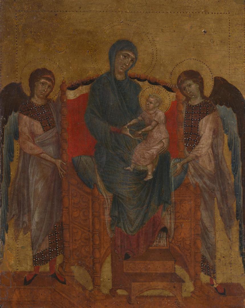 The Virgin and Child with Two Angels by Cimabue