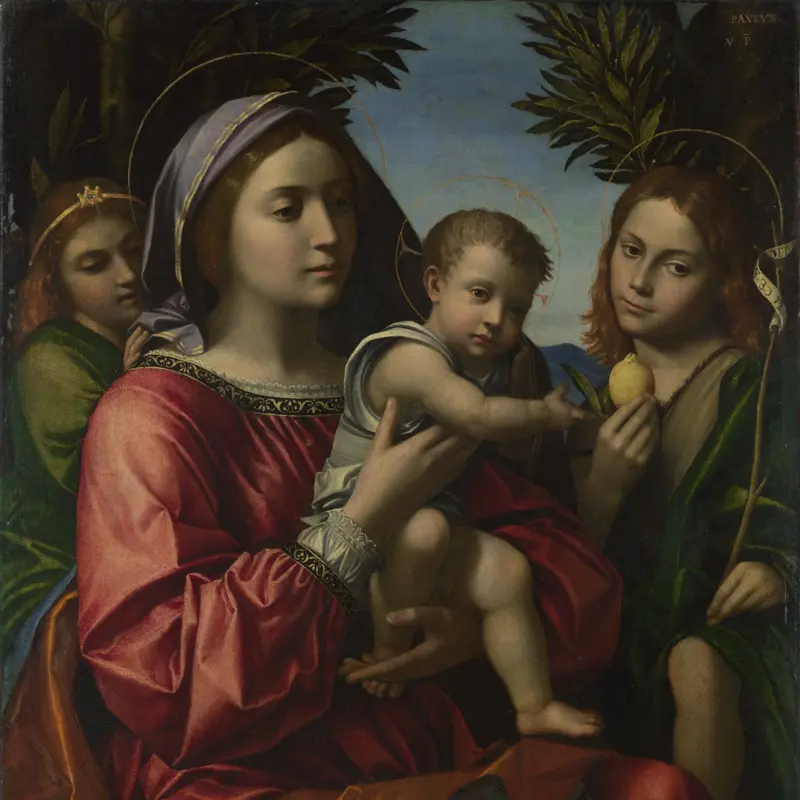 The Virgin and Child with the Baptist and an Angel