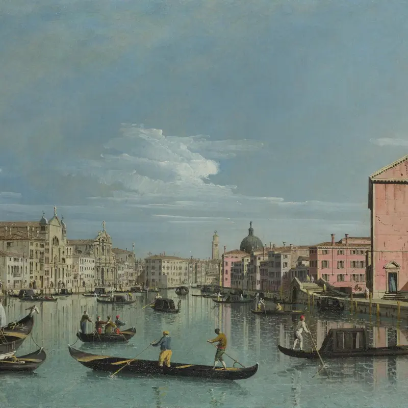 Venice: The Grand Canal facing Santa Croce