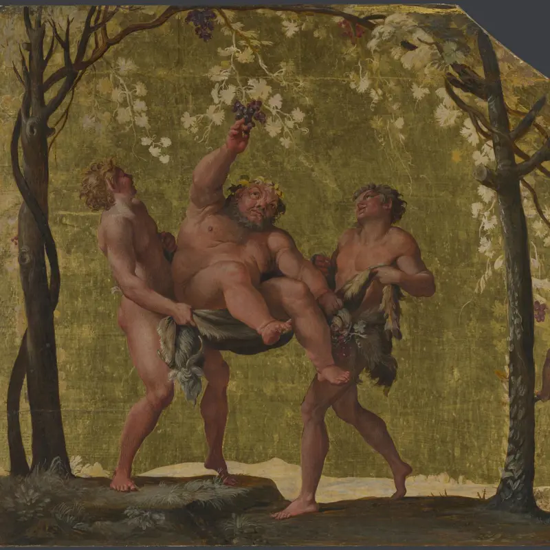 Silenus gathering Grapes