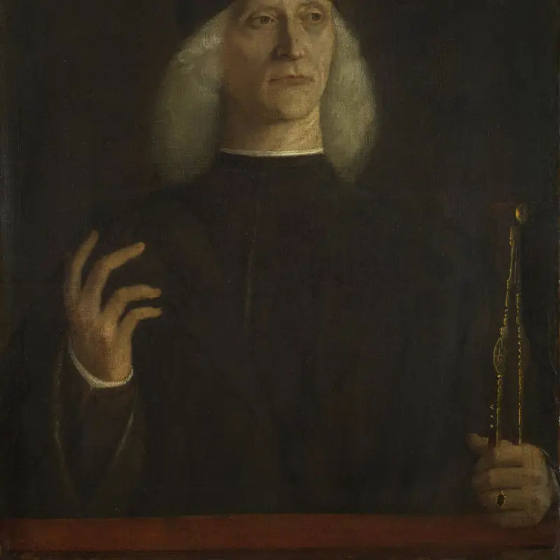A Man with a Pair of Dividers (?)