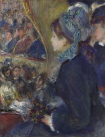 Renoir, 'At the Theatre (La Première Sortie)', 1876-7