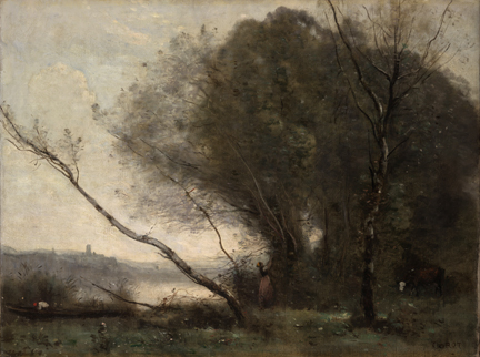 Corot, The Leaning Tree Trunk | Corot to Monet: new research | National ...